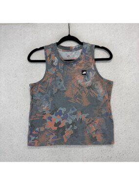 Belong Designs Tank Top womens Small Gray Camo Versatek Athletic Running Gym